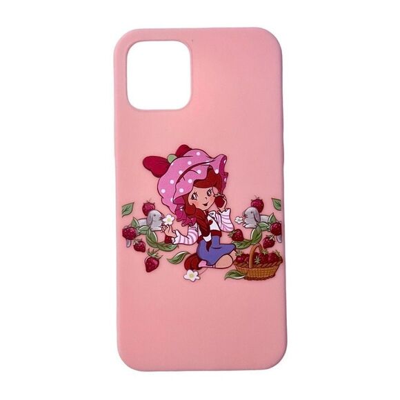 New Romwe Strawberry Shortcake Pink Phone Case Retro 80s Girly iPhone 12 Pro - Picture 1 of 5